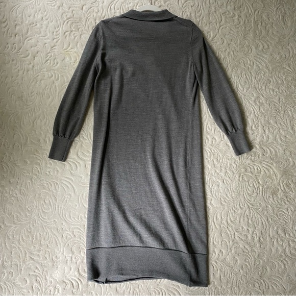 J. Crew Gray Merino Wool Sweater Dress - Picture 3 of 7